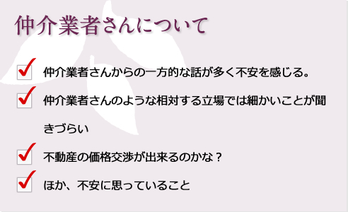 仲介業者さんについて